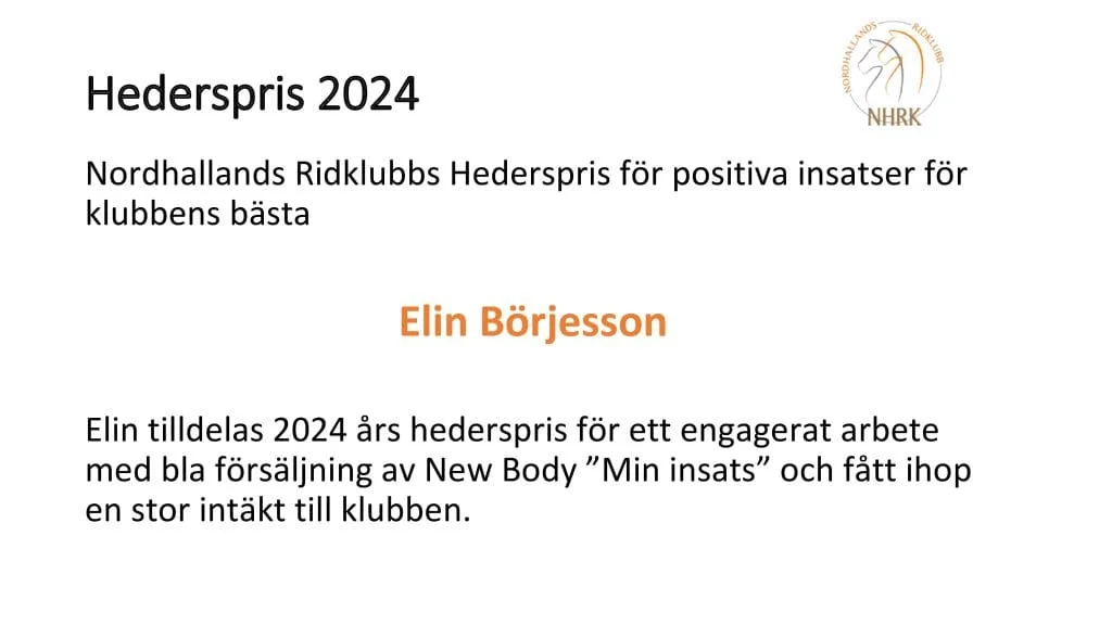 Hederspris 2024 till Elin Börjesson