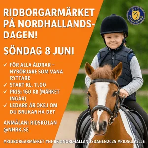 RIDBORGARMÄRKET – NORDHALLANDSDAGEN 2025