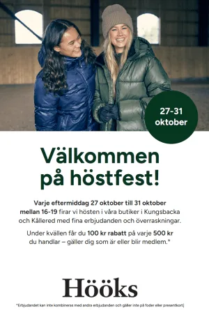VÄLKOMMEN PÅ HÖSTFEST HOS HÖÖKS!