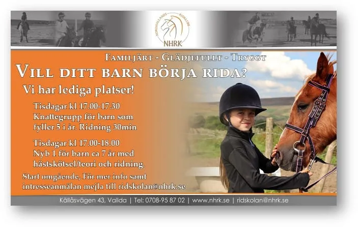 VILL DITT BARN BÖRJA RIDA?