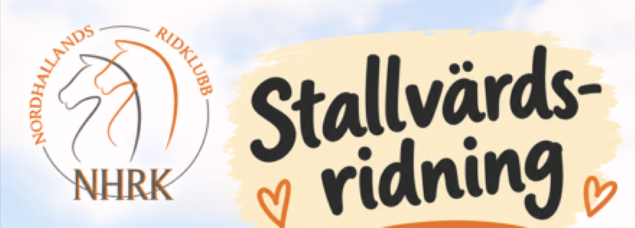 🐴 STALLVÄRDSRIDNING 1/11 🧡